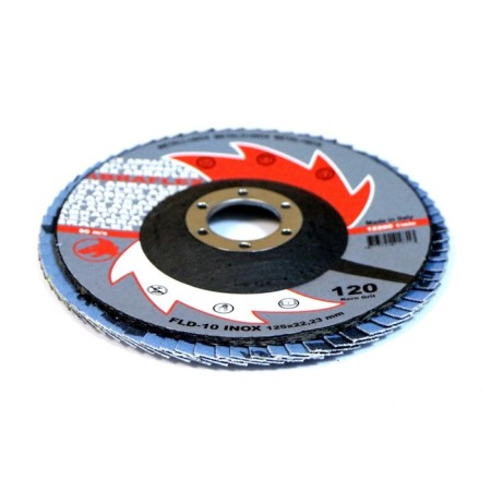 Circle of the end-end ABRAFLEX FLD-10 Inox, P120 125 x 22.2 mm-3