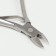 Manicure nippers for cuticle, 9.5 cm, blade length - 10 mm, on the blist, silver color