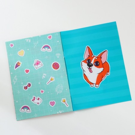 Profile for girls A6, 16 sheets "Corgi"-14