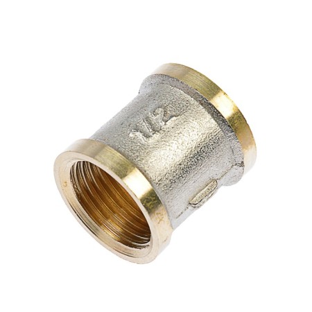 Otmo coupling, 1/2 ", internal thread, nickelly brass