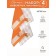 A set of wuffed napkins Diva Afrodita "Orange", size 45x65 cm, 4 pcs