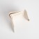 Women's wallet on the button, white color