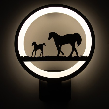 Sconces 2495/1 LED 15W 4000k black 24x24x30 cm-2