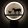Sconces 2495/1 LED 15W 4000k black 24x24x30 cm