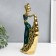 Souvenir Ceramics "Dance Carmen" dark green with gold 31x17 cm