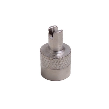 Caps on the tire valve with a key, chrome, metal, 60 pcs., AVC-60-04-1