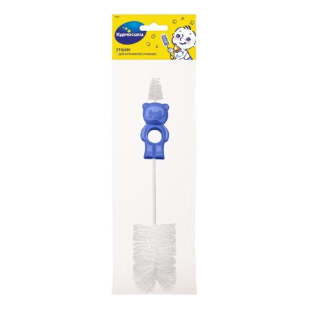 Brush for bottles and nipple bilateral, mix-2