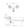 Bath mixer Zipponi Monet, 2-valine with a divertor, flat spout, color chromium