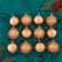 Set of balls plastic D-8 cm, 12 pcs "Delia" gold