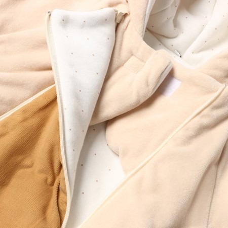 The envelope is insulated for newborns, Latte color, height 62 cm-2
