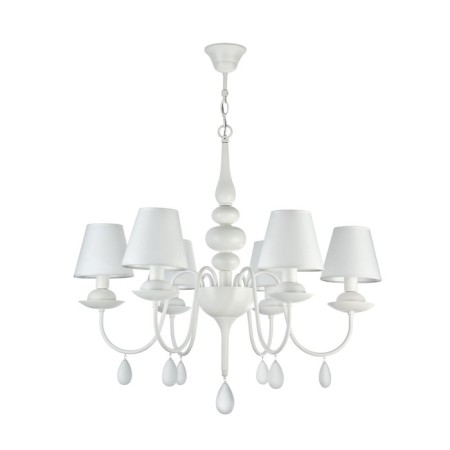 Caustra Freya Fr5756-PL-06-W Eliza, 752x752x1719 mm, E14, 6x40W, white color-6