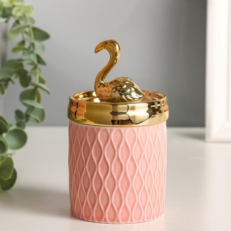 Coramics Coramics "Golden Flamingo" 13.5x7.5x7.5 cm-3