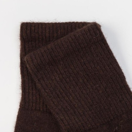 Male socks from Mongolian wool, chocolate color, size 29 (43-45)-1