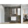 Tumbing under the Aquaton Asti sink, 55 cm, white gloss color, white matte