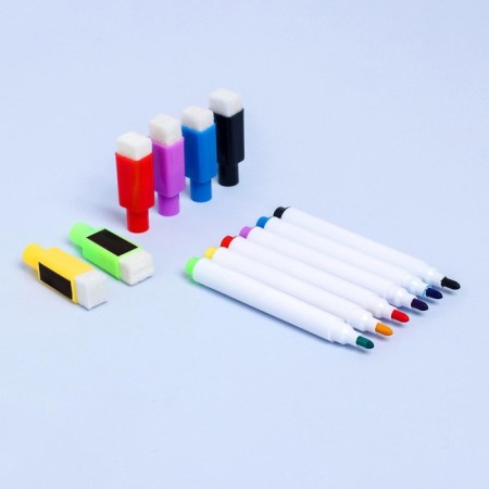 Water -based color marker, with a magnet, set of 6 pcs.-3