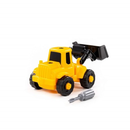 Designer transport "Loader", 20 elements, yellow-black color, in the box-2