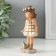 Souvenir Polystone "Baby in a white dress in a cage, with a frog" 5.5x3.5x12 cm