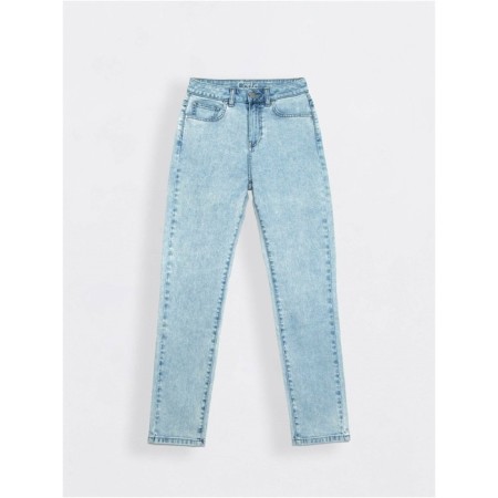 Women's jeans Conte Elegant Straight, XS size, Acid Washed Blue Color