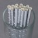 Tubes for the “stars” cocktail set 12 pcs., Silver color