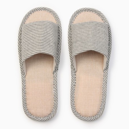 Women's slippers with an open nose, size 40-41, color gray color-1