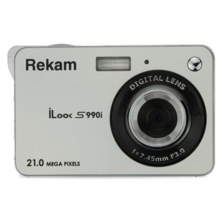 Rekam Ilook S990i camera, 21 megapixels, 2.7 ", 720p, SD, MMC, silver
