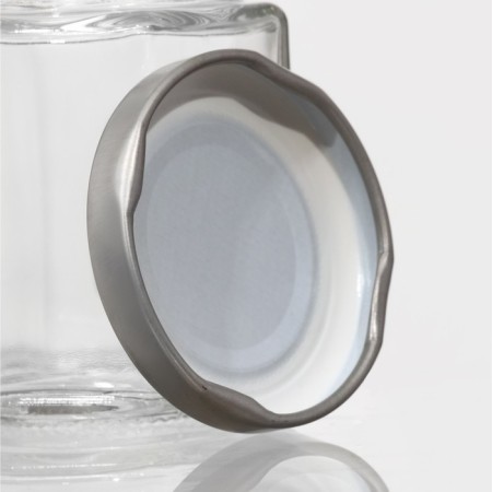 Glass jar for spices with a metal lid "Ideill", 80 ml, 5.5 × 7 cm-2