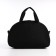 Sports bag with lightning, external pocket, long belt, black color