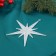 Jewelry decoration "Star radiance (set 2 pcs) 11.5x1.5 cm, white