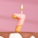 Candle in the cake "Strawberry glaze", number "7", pink, 3.8 cm