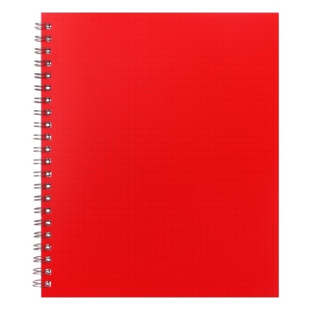 Notebook on the crest A5 48 sheets in the Calligrata cage red, plastic cover, offset block-3