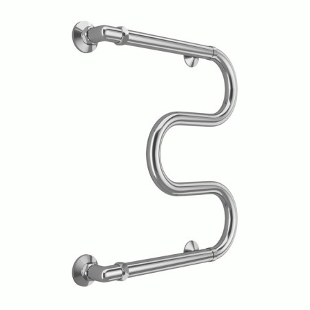Terminus water heated towel rail M-shaped, 500x400 mm, side connection, chromium-1