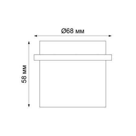 Lamp Butt, 50 W, GU10, white color, D = 63mm-1