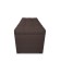 Puff with a lid and weighting, 800 × 400 × 420 mm, Savana Rogozhka, Chocolate Color