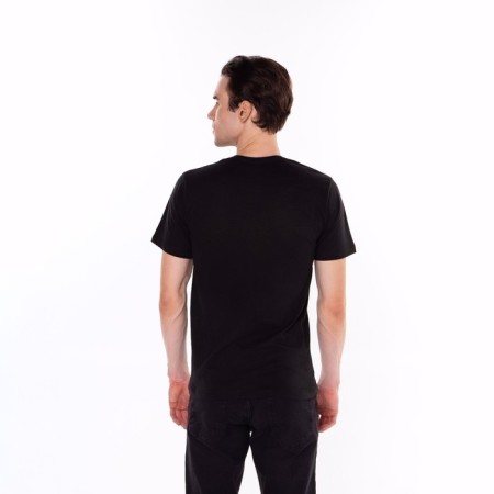 T -shirt male, black color, size 48-2