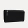 Women's wallet on magnets, black color