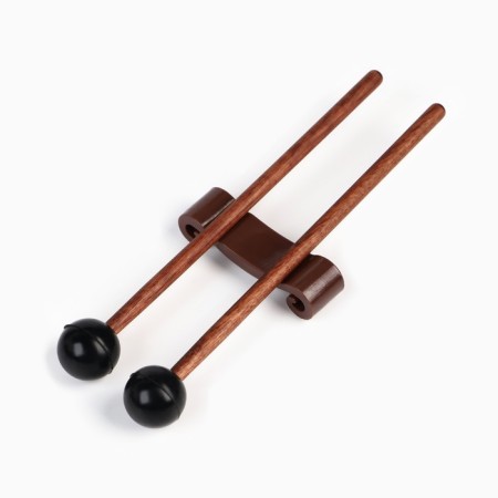 Musical instrument glucophone, black, 11 petals, 17 x 8 cm-5
