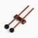 Musical instrument glucophone, black, 11 petals, 17 x 8 cm