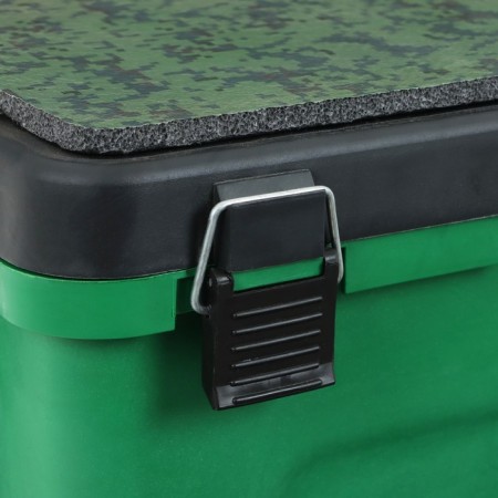 Box winter, green small "three whales", 4 departments for baits, 310 x 360 x 240-4