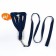 Acunition set is embossed, leash 120 x 2 cm, og 44-50 cm, blue-black