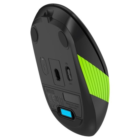Mouse A4Tech FSTYLER FG10CS AIR Black/Green optical (2000DPI) Silent Wireless USB 1033858-9