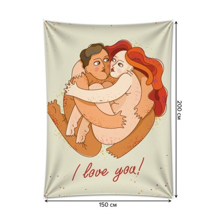 Decorative panel with photo printing "Natural Love", vertical, size 150x200 cm-1