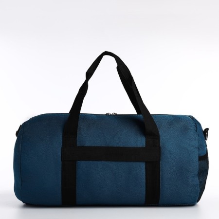 Road bag with lightning, external pocket, long belt, sea wave color-2