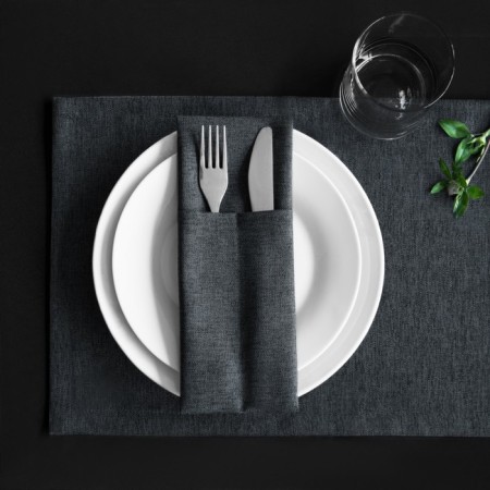 Set of Kuverts "Ibiza", size 10 x 24 cm - 4 pcs, dark - gray