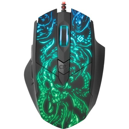 Mouse Defender Titan GM-650L, wired, game, optical, backlight, 7200DPI, black-1