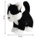 Soft toy "Black and white kitten", 27 cm