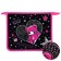 Folder d/notebooks A5 zipper on top plastic 205*240 pt 73-12 Girl Bright bear foil 72734