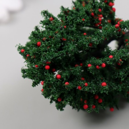Artificial plant for creativity plastic "apple tree" 12 cm-3
