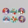New Year Stick Paper "Beast - Winter Holidays" d = 2.5 cm 252 pcs in roll