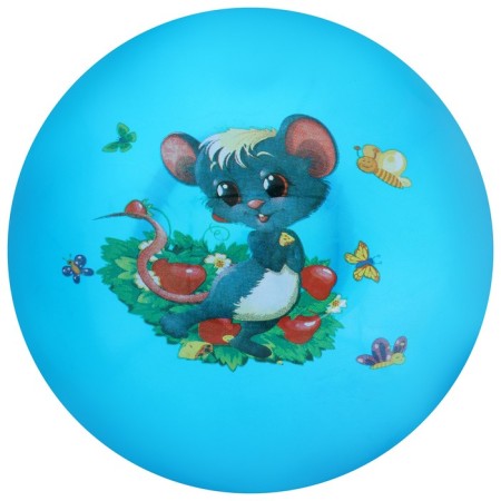 Children's ball zabiaka "animals", d = 22 cm, 60 g, color mix-10
