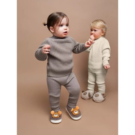 Sweater Children's Knitted Amarobaby Warm, height 86 cm, brown color-6